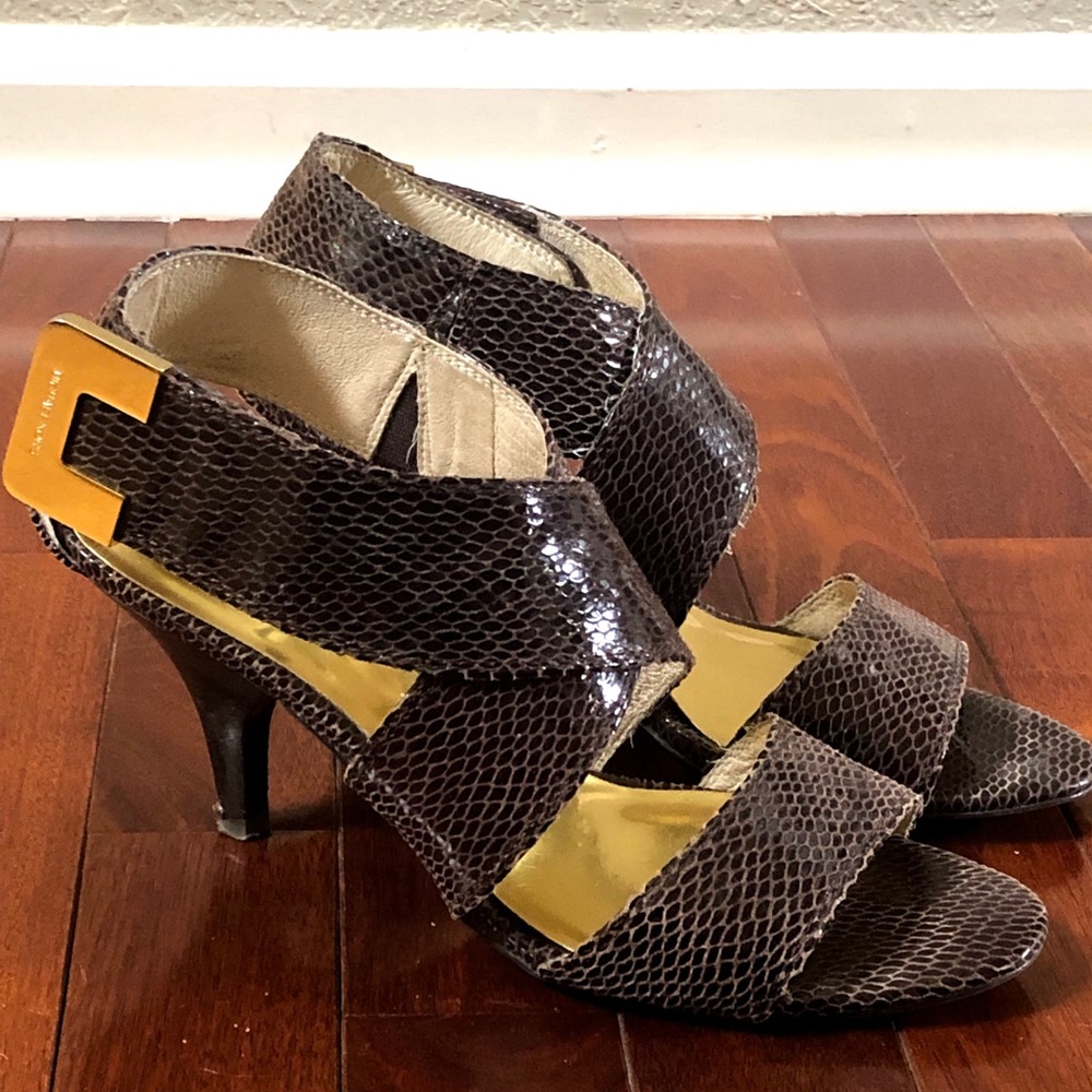 Michael Kors Faux Snakeskin Heels